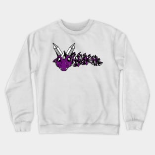 Asexual Pride Fidget Crystal Dragon Crewneck Sweatshirt